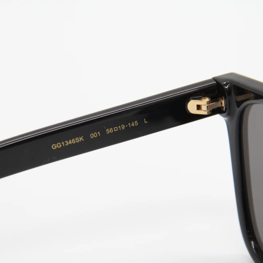 NEW GUCCI SUNGLASSES GG1346SK 001 UNISEX EYEWEAR BLACK GUCCI